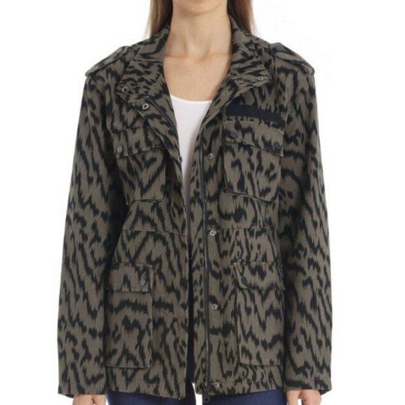 NWT Avec Les Filles Cotton Canvas Cargo Jacket - Large  $225 - Picture 2 of 5